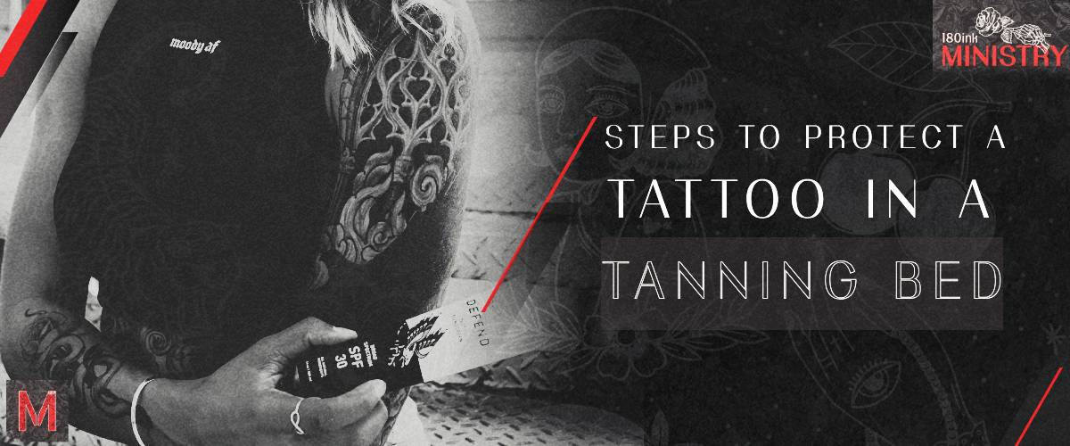 steps to protect a tattoo in a tanning bed